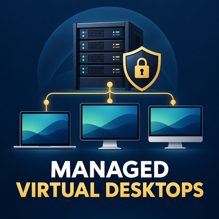 Managed in-house virtual desktop infrastructure