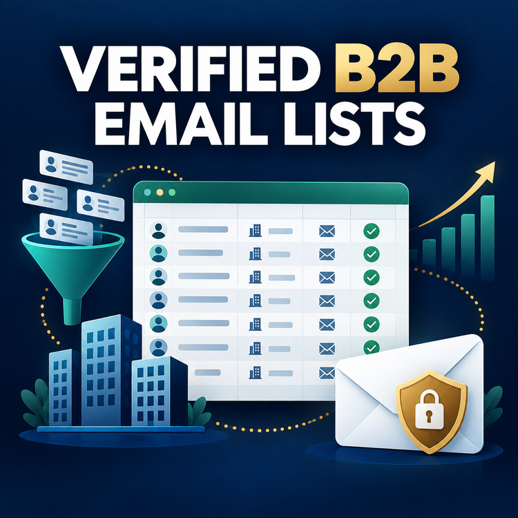 Verified B2B email lists built to a custom target profile
