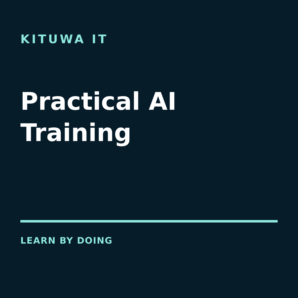 One-to-One AI Training from Kituwa IT