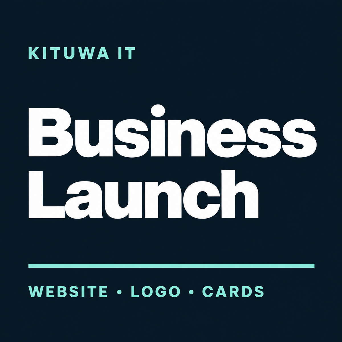 Kituwa IT Business Launch — Website, Logo, Cards