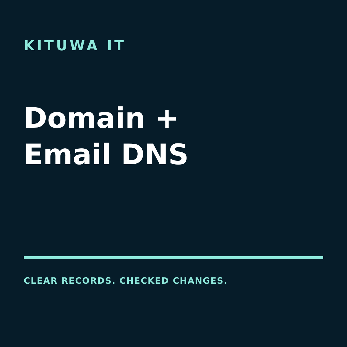 Domain and Email DNS Setup from Kituwa IT