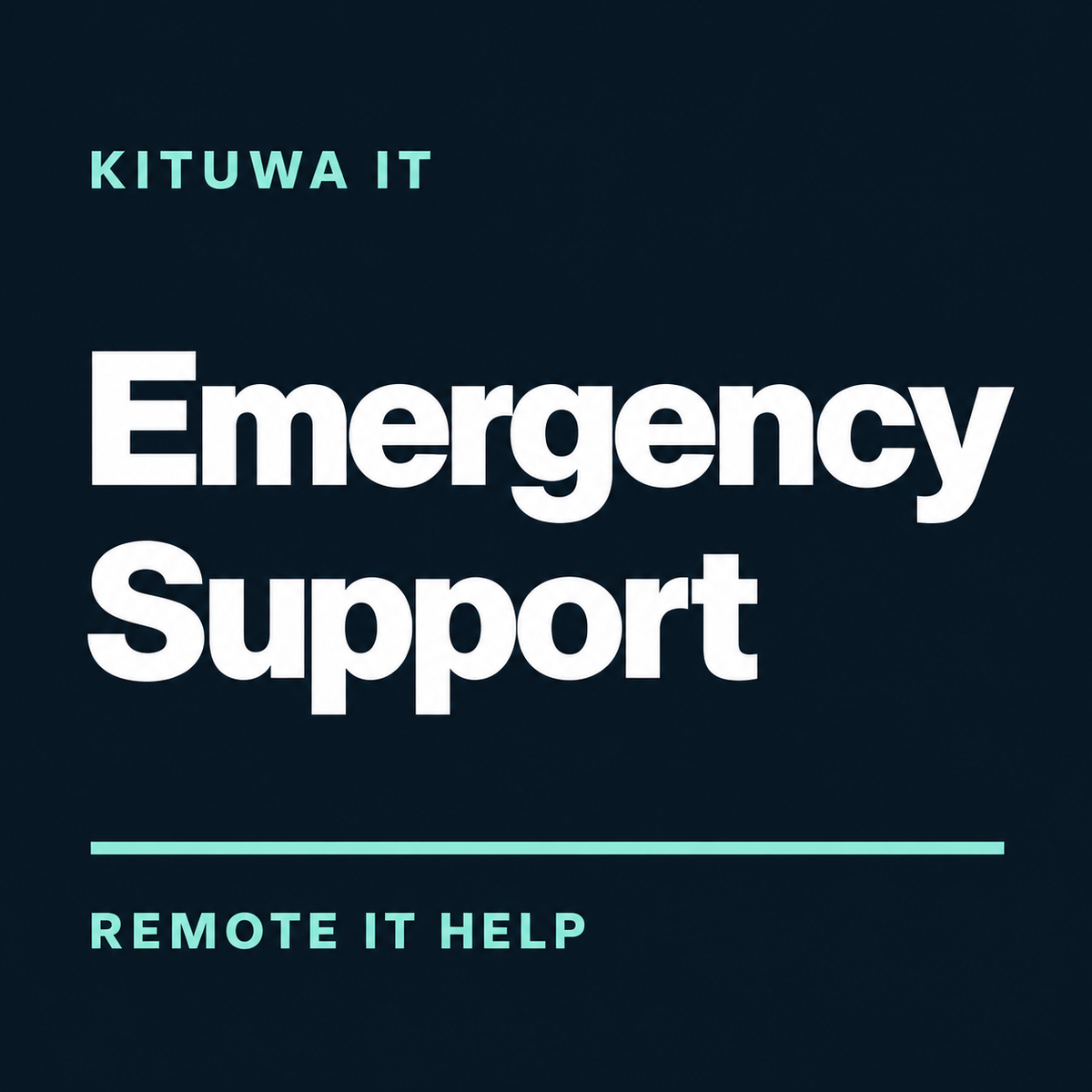 Kituwa IT Emergency Support — Remote IT Help